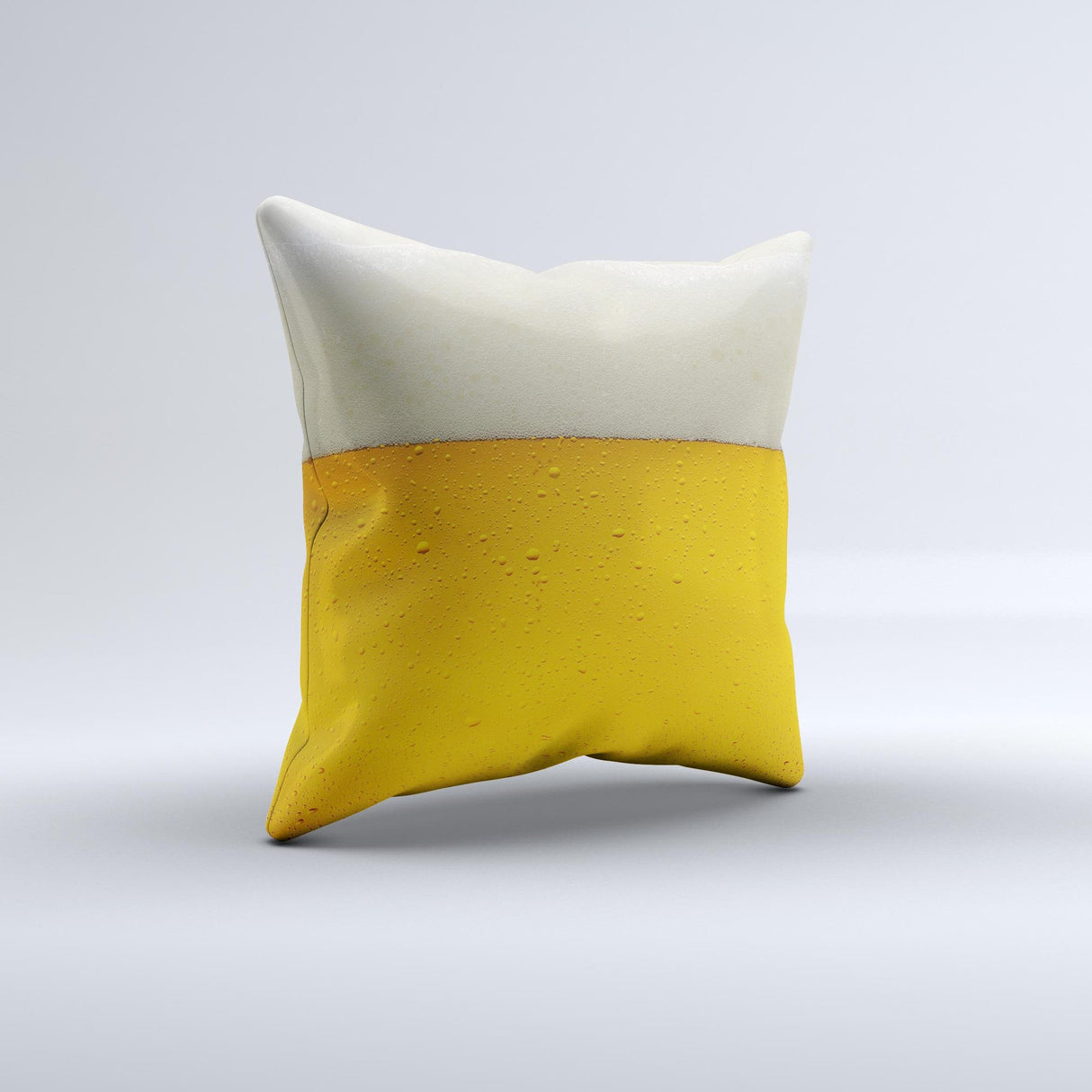 Cold Beer Ink-Fuzed Decorative Throw Pillow