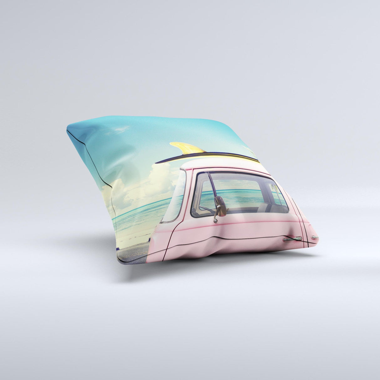 The Beach Trip ink-Fuzed Decorative Throw Pillow