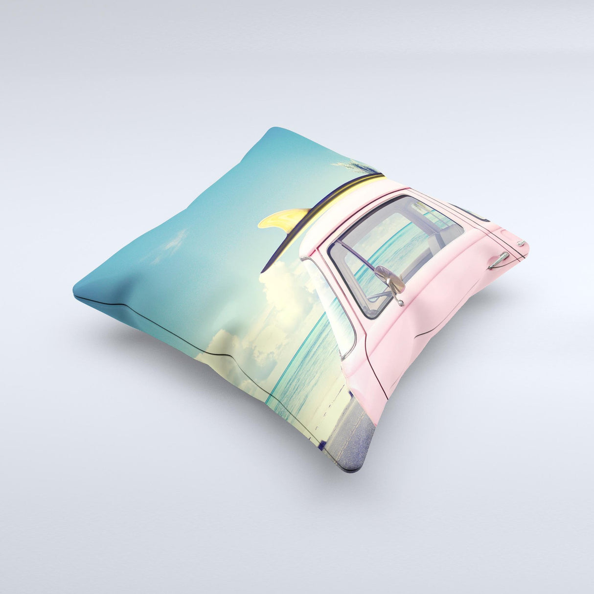 The Beach Trip ink-Fuzed Decorative Throw Pillow