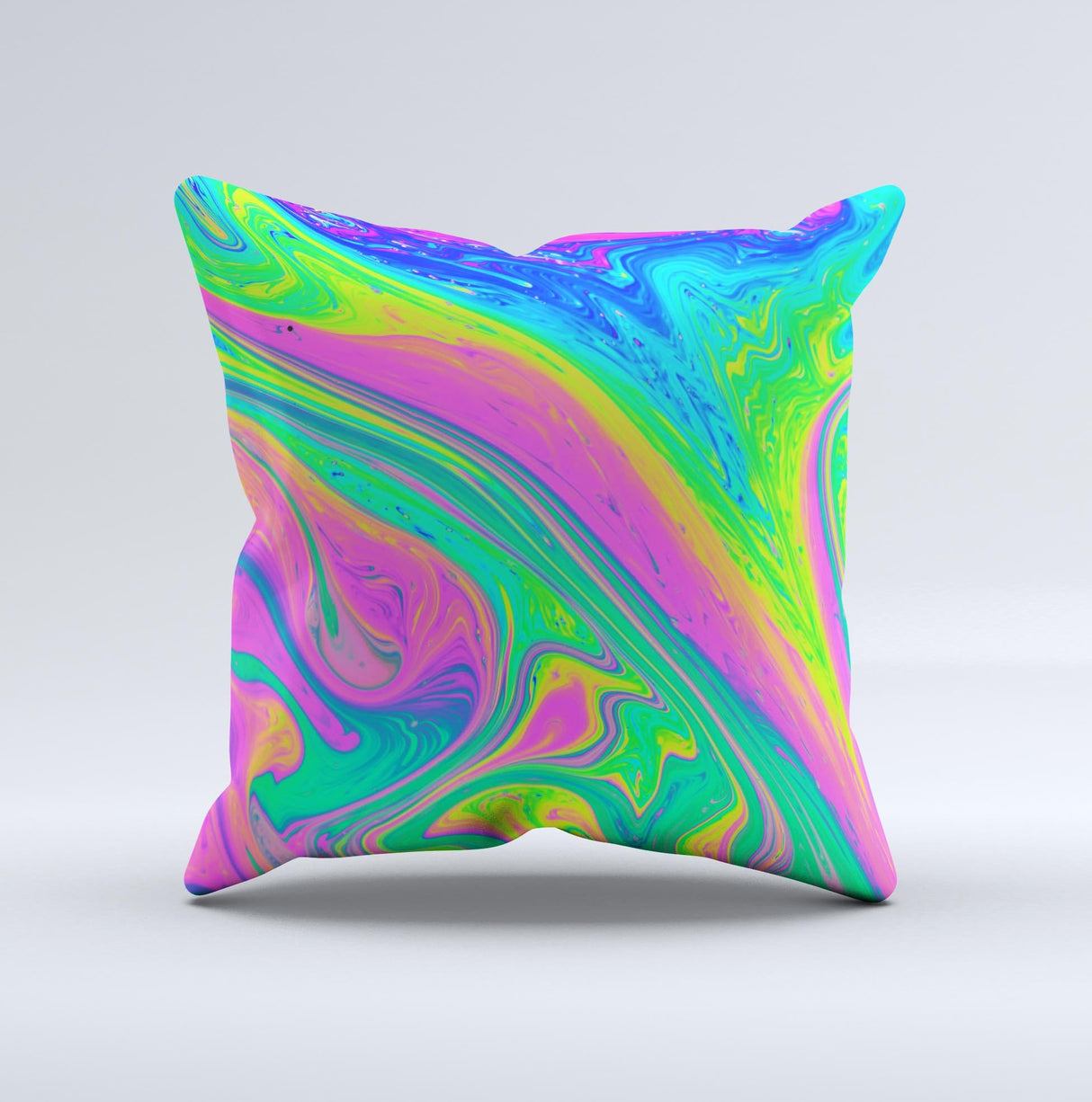 Neon Color Fushion V3 Ink-Fuzed Decorative Throw Pillow