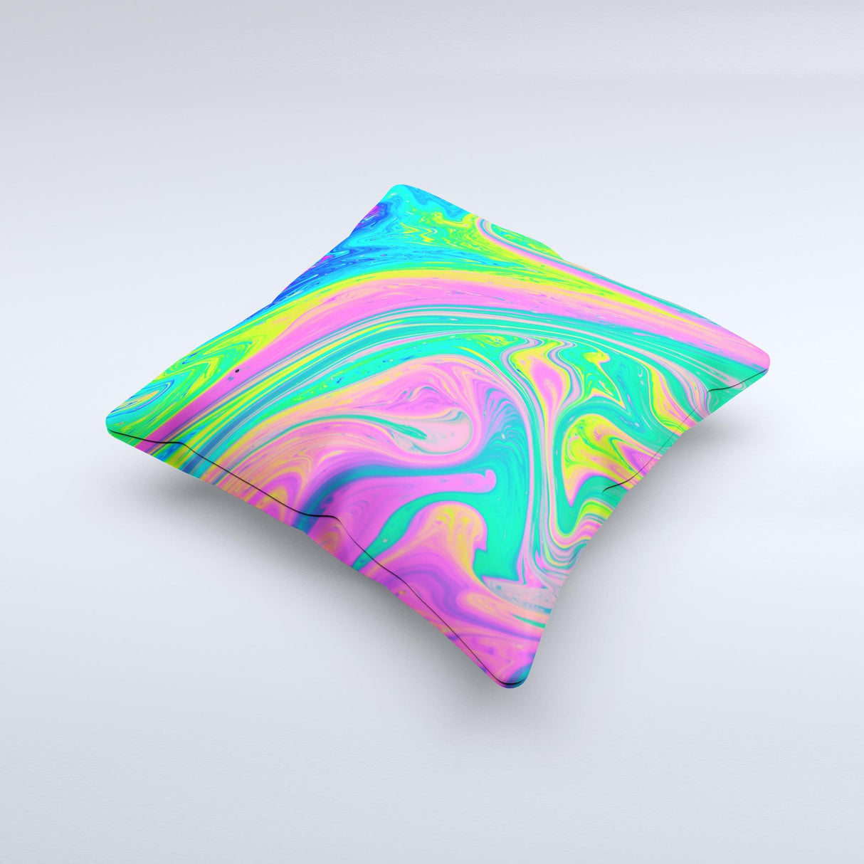 Neon Color Fushion V3 Ink-Fuzed Decorative Throw Pillow