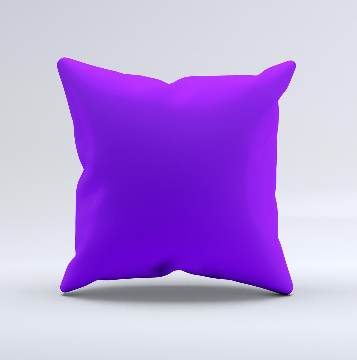 Solid Purple Ink-Fuzed Decorative Throw Pillow