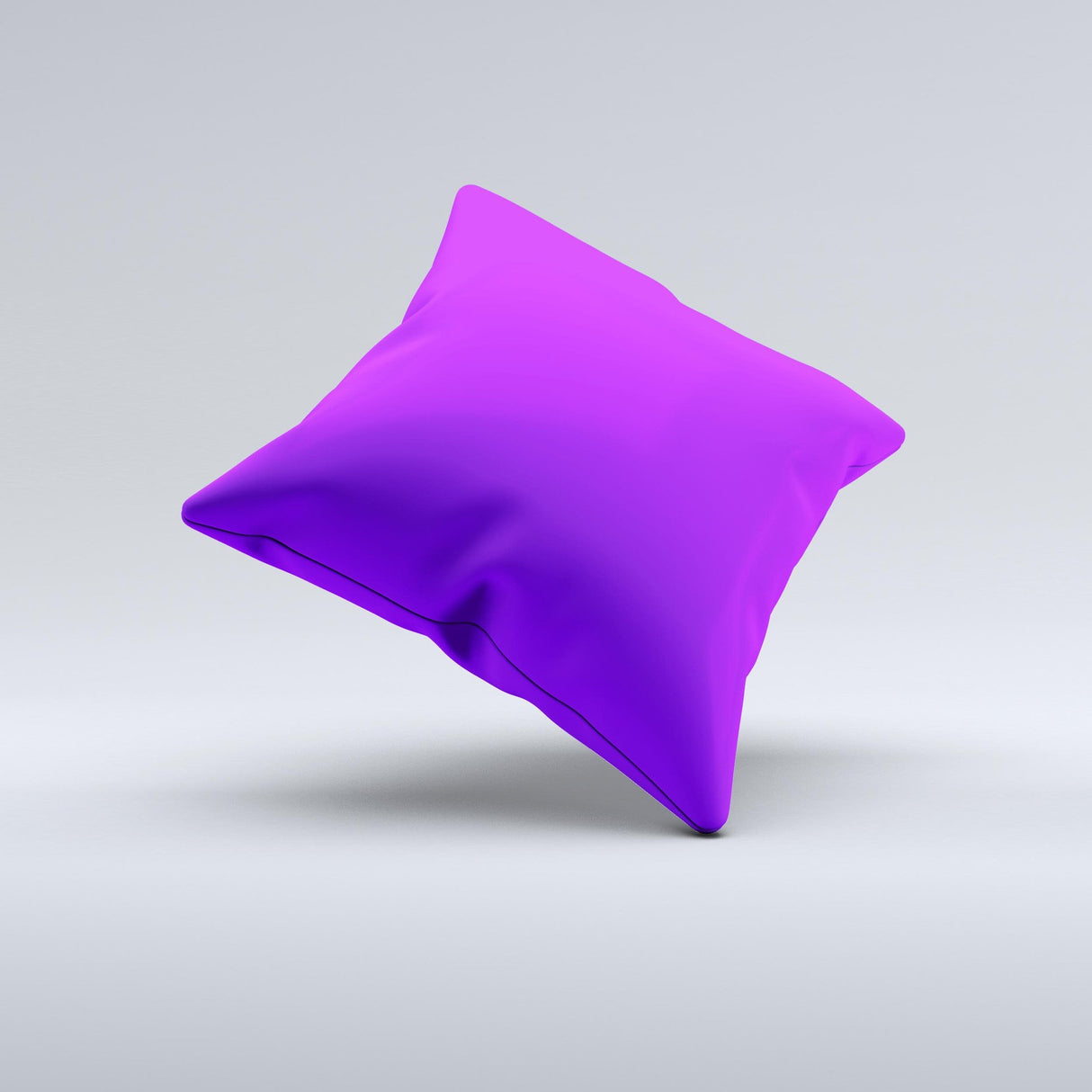 Solid Purple Ink-Fuzed Decorative Throw Pillow