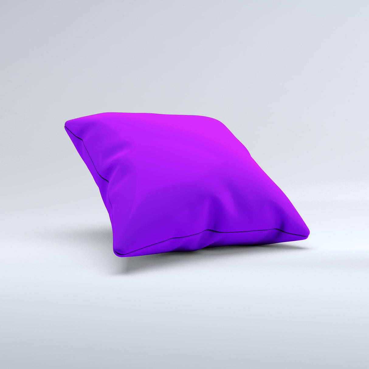 Solid Purple Ink-Fuzed Decorative Throw Pillow