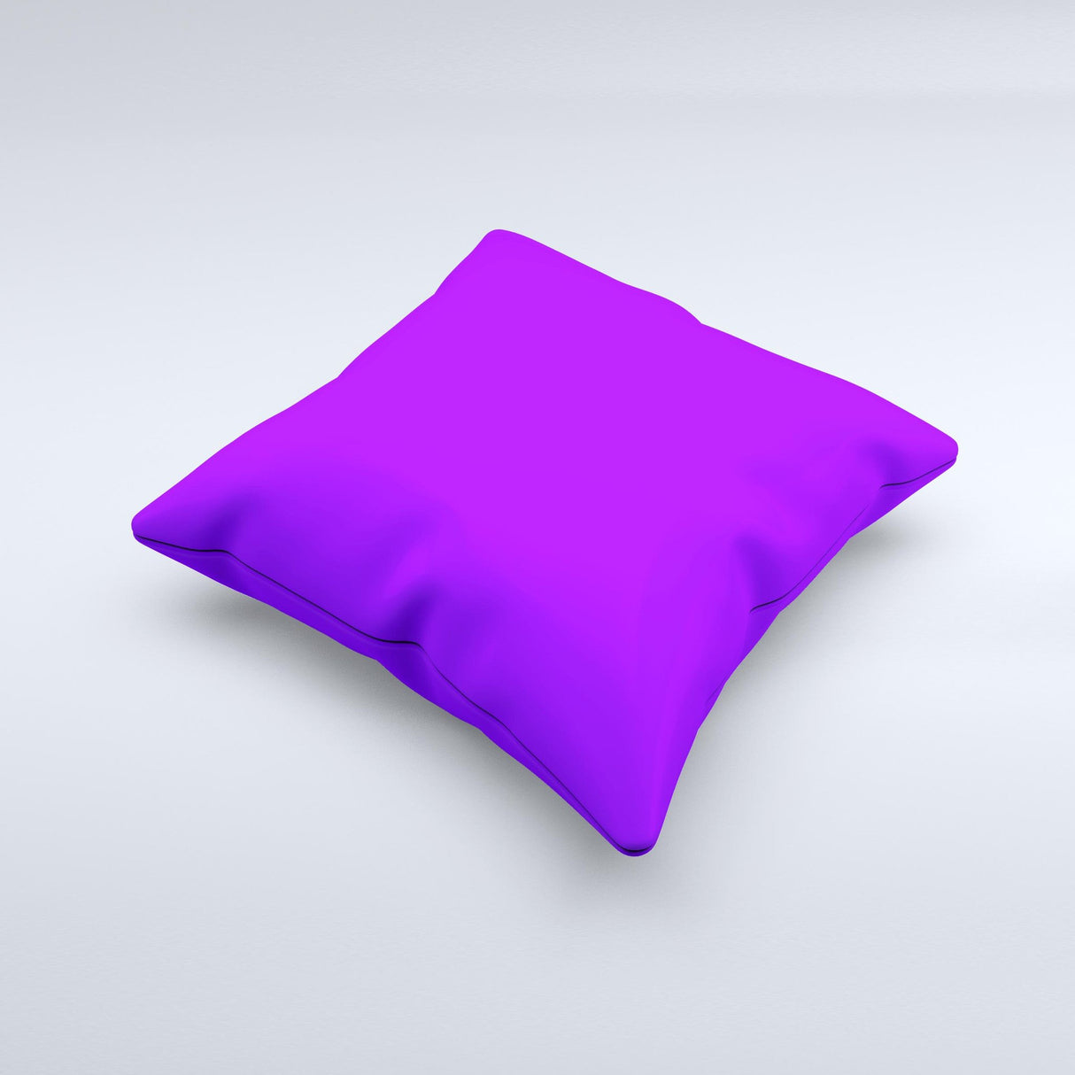 Solid Purple Ink-Fuzed Decorative Throw Pillow