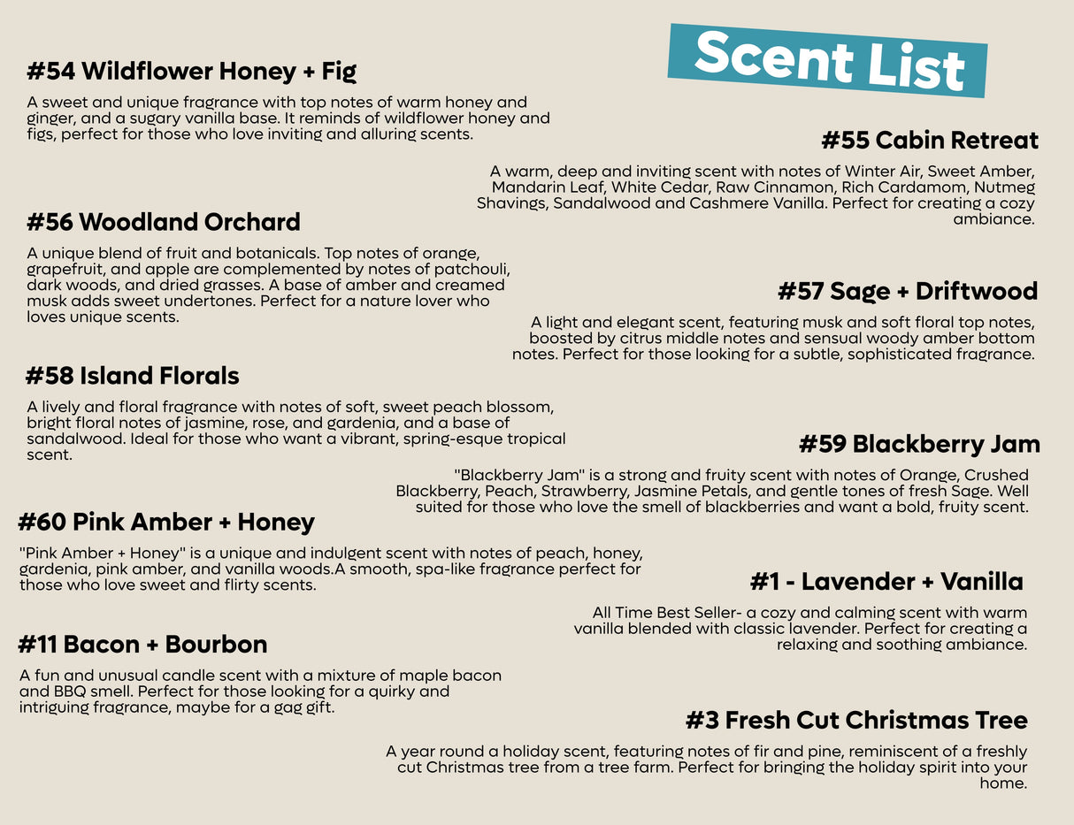 Personalized Custom Candle (Kraft) - 9/16oz 100% All-Natural Soy Wax