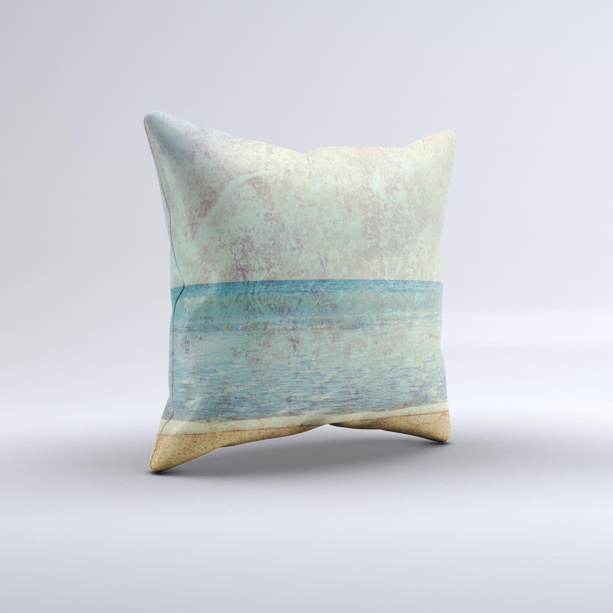 Vintage Ocean Vintage Surface ink-Fuzed Decorative Throw Pillow