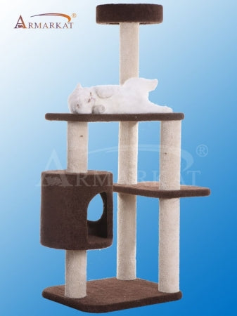 Armarkat 3-Level Carpeted Real Wood Cat Tree Condo F5502 Kitten Play