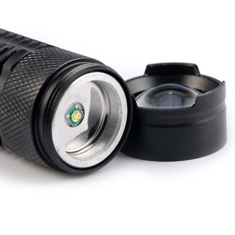 LED Flashlight 2000LM Q5 Mini Portable Torch Adjustable Zoom Flash