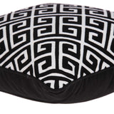 20inches x 7inches x 20inches Cool Transitional Black and White Pillow