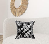 20inches x 7inches x 20inches Cool Transitional Black and White Pillow