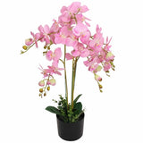 Artificial Orchid Plant with Pot 11.8" Pink