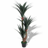 Artificial Dracaena Plant with Pot 35.4" Green