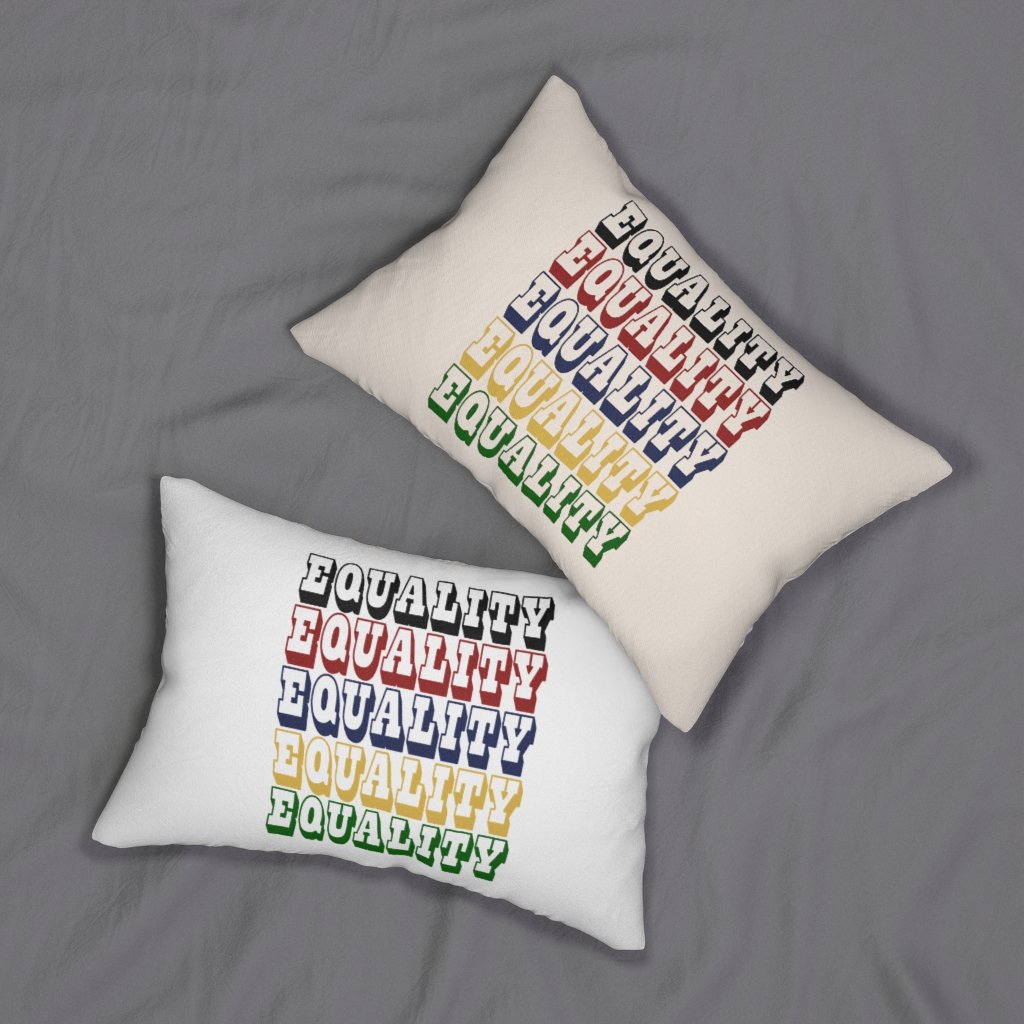 Decorative Lumbar Throw Pillow, Equality - Multicolor