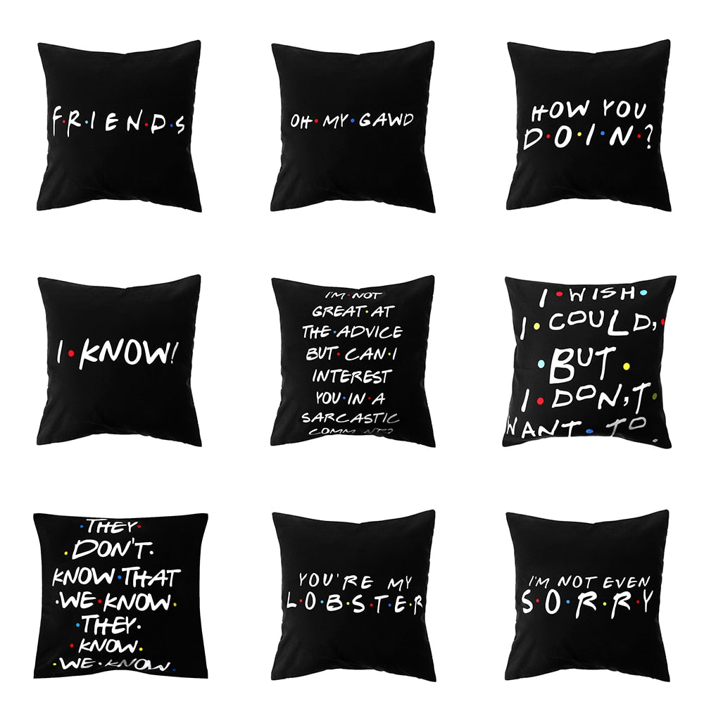 9Styles 18"x18" Classic Friends TV Show Pillow