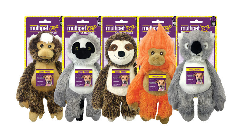 Multipet 8019380 Assorted Color Monkey, Lemur, Sloth, Tama