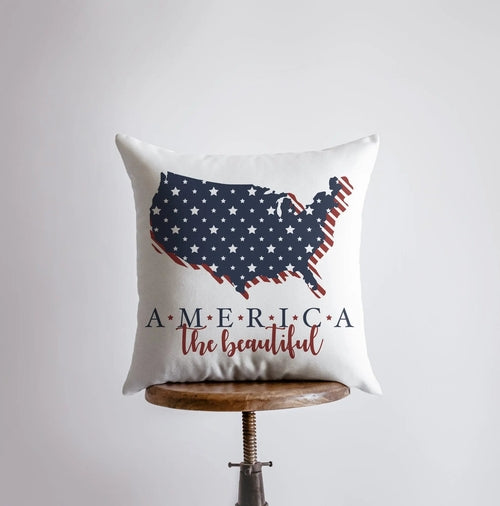 America the Beautiful | Pillow Cover | Memorial Gift | Throw Pillow |