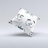 Crazy Eyes Ink-Fuzed Decorative Throw Pillow