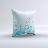 Escaping Butterfly Floral ink-Fuzed Decorative Throw Pillow