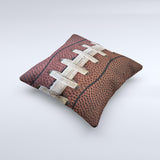 Football Laced Ink-Fuzed Decorative Throw Pillow