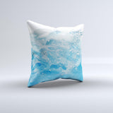 Fresh Water Ink-Fuzed Decorative Throw Pillow