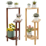 3-Tier Bamboo Plant Stands Indoor, Plant Stand Holder, Corner Plant