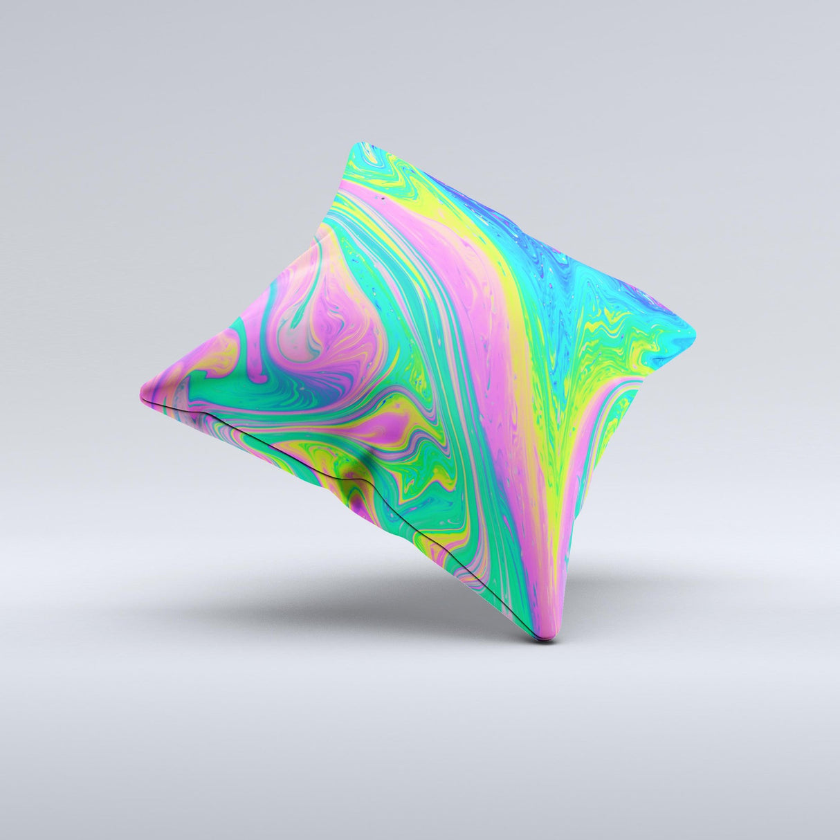 Neon Color Fushion V3  Ink-Fuzed Decorative Throw Pillow