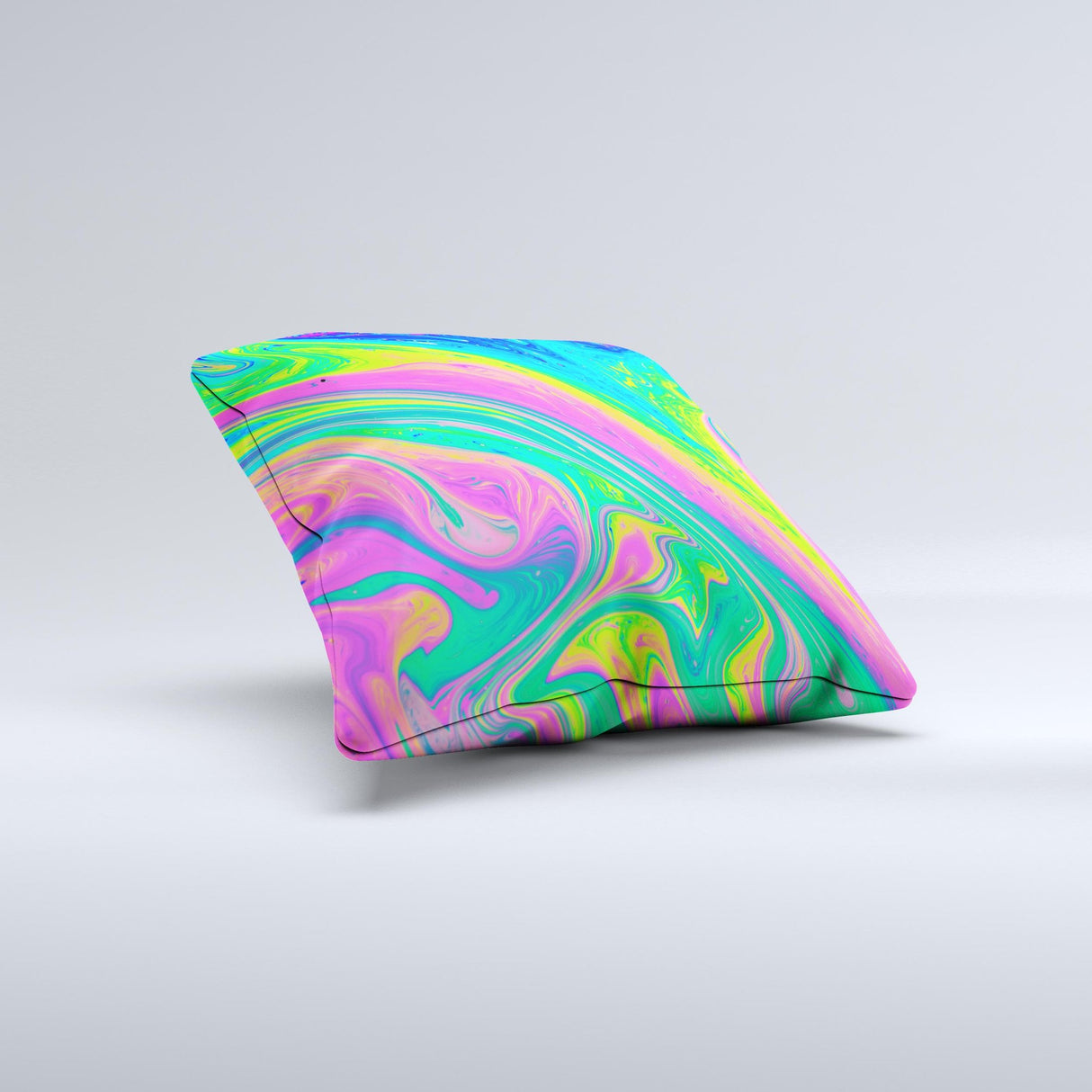 Neon Color Fushion V3  Ink-Fuzed Decorative Throw Pillow