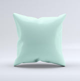 Subtle Solid Green  Ink-Fuzed Decorative Throw Pillow