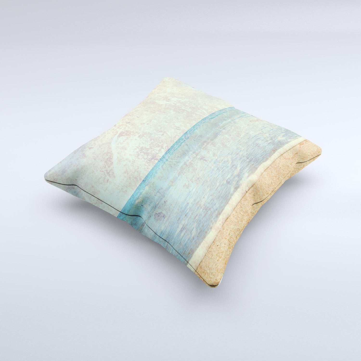 Vintage Ocean Vintage Surface ink-Fuzed Decorative Throw Pillow