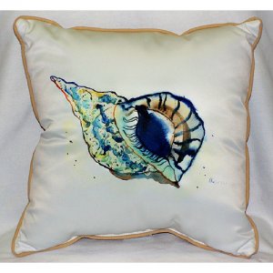 Betsy Drake ZP606 Betsys Shell Throw Pillow- 22 x 22 in.