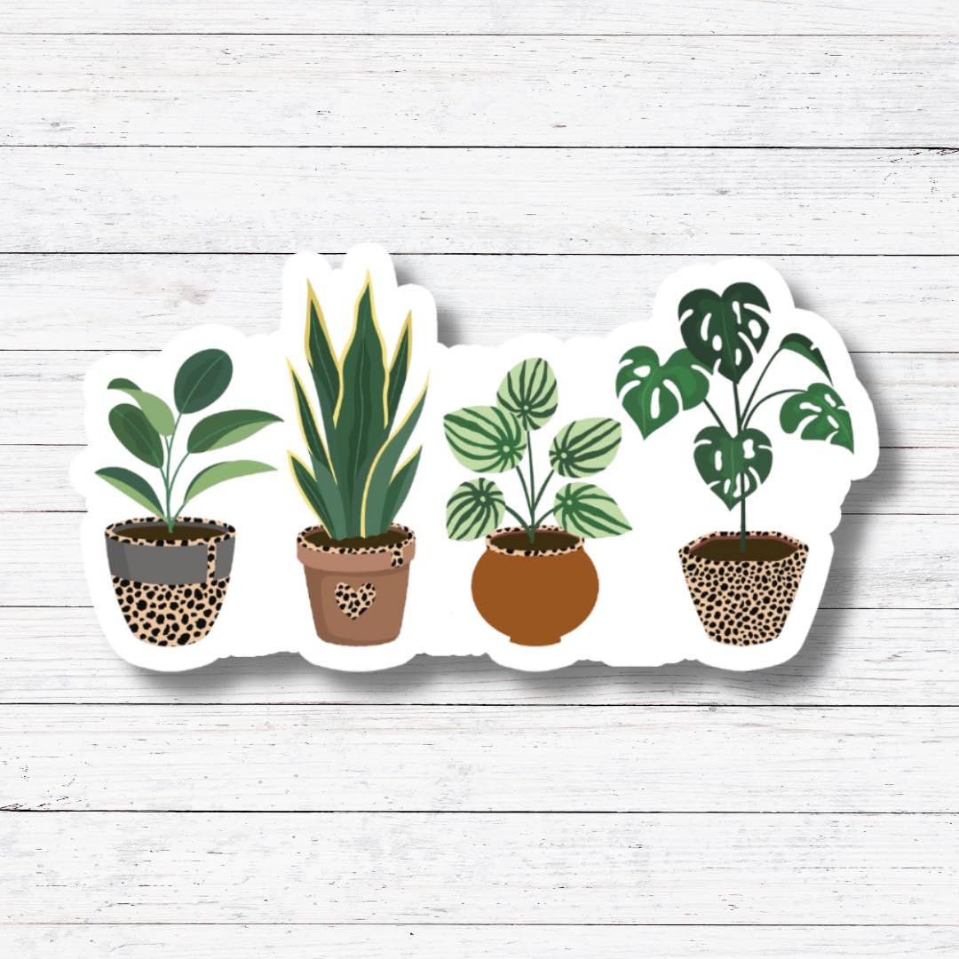 4 Plants-Plant Mama Sticker/Magnet