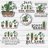 Introvert-Plant Mama Sticker/Magnet