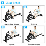 Household Foldable Reluctance Rowing Device