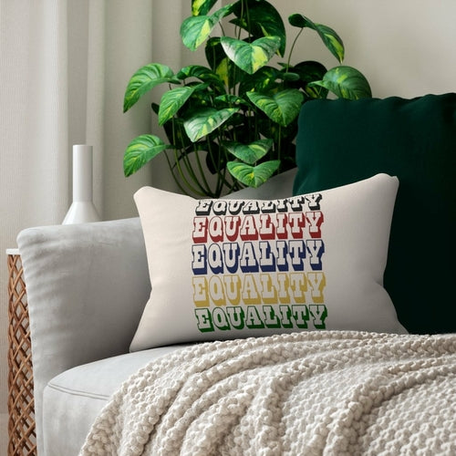 Decorative Lumbar Throw Pillow, Equality - Multicolor