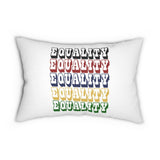 Decorative Lumbar Throw Pillow, Equality - Multicolor