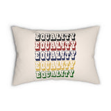 Decorative Lumbar Throw Pillow, Equality - Multicolor