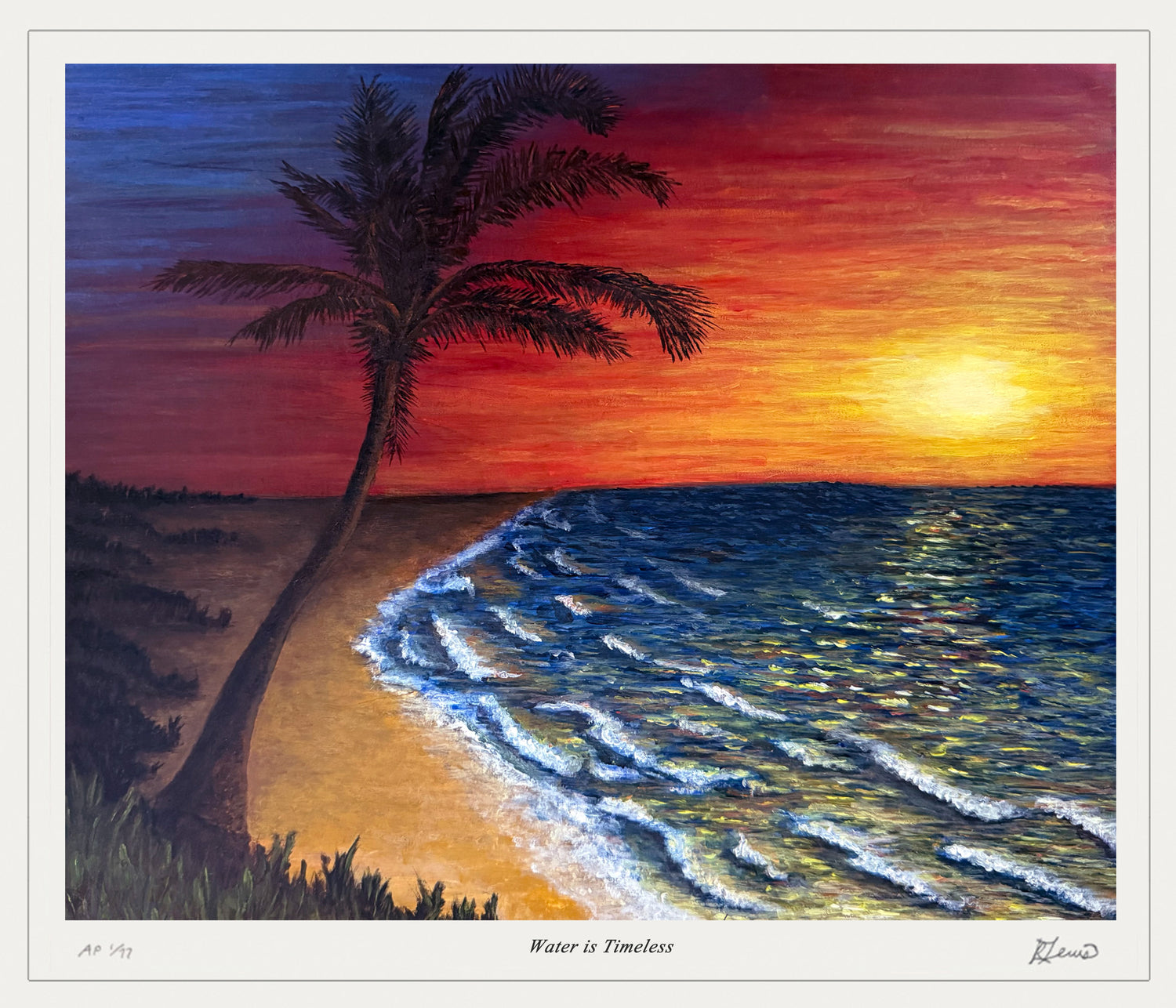 "Water Is Timeless" Art Print by Ryan Lewis Ltd Ed