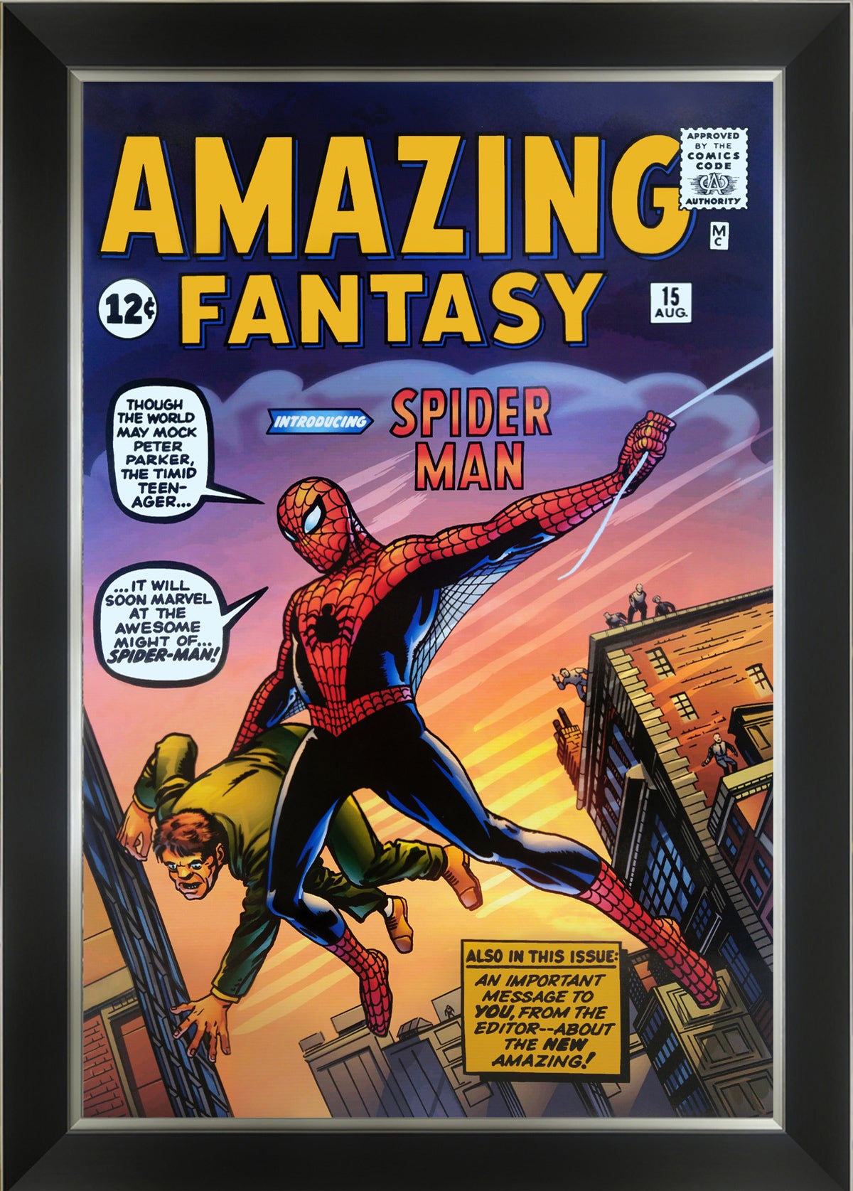 First Appearance of Spider Man Amazing Fantasy