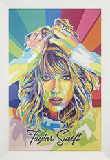 Taylor Swift Framed Canvas Print