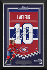 Guy Lafleur Framed Arena Banner Limited Edition 10