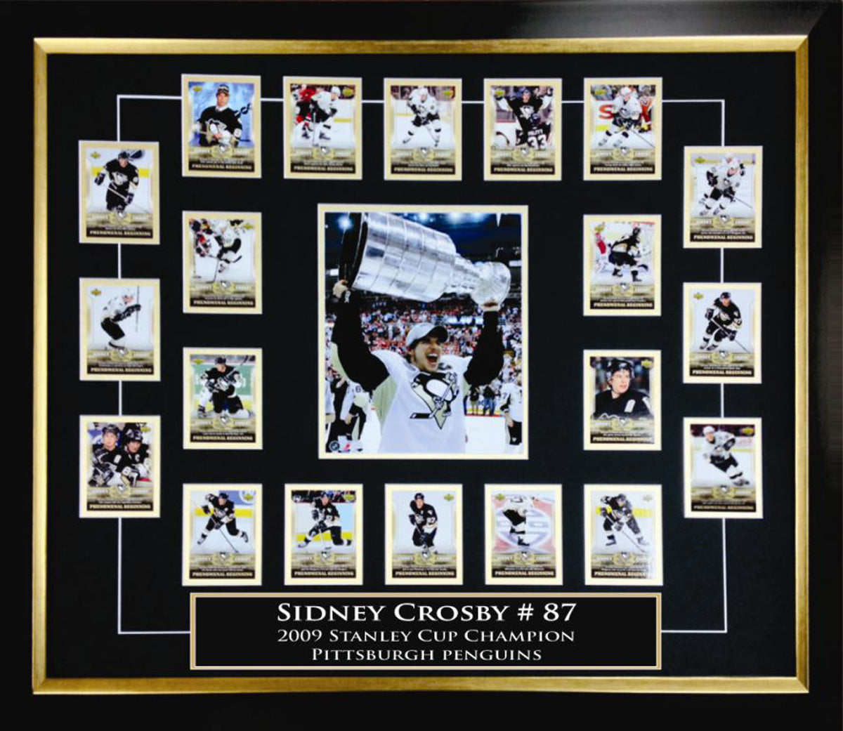 Sidney Crosby Framed Rookie Card Set