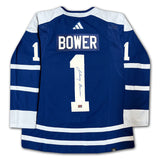 Johnny Bower Signed Toronto Maple Leafs Reverse