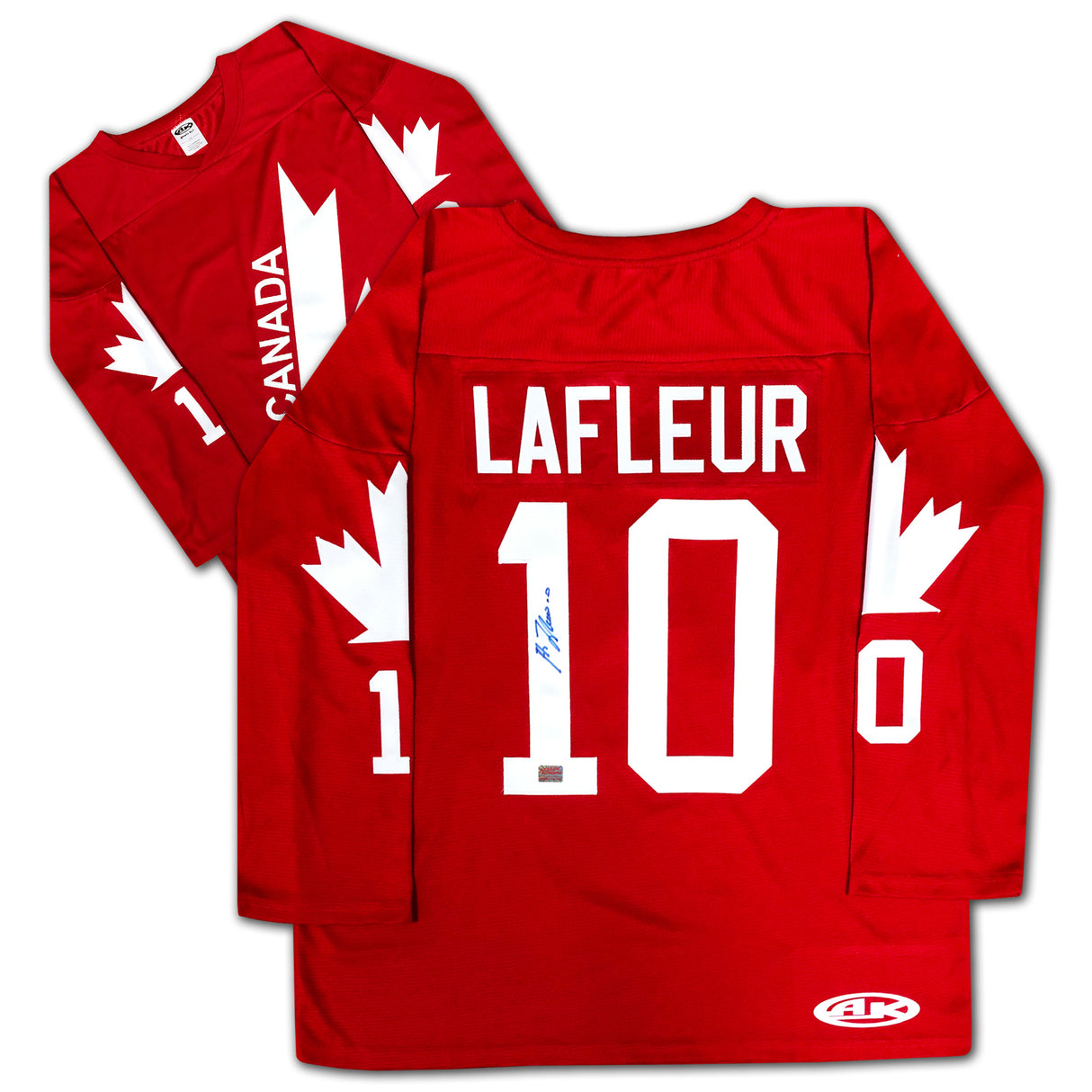 Guy Lafleur Autographed Red Team Canada 1976