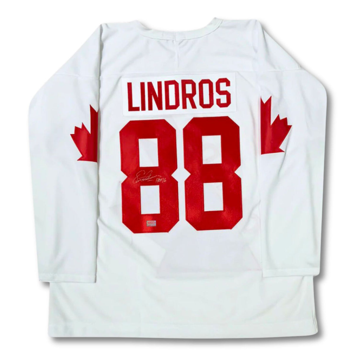 Eric Lindros Autographed HHOF Inscribed Team