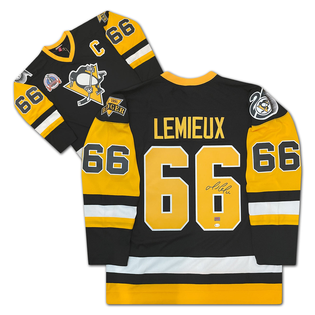 Mario Lemieux Signed Mitchell & Ness Jersey