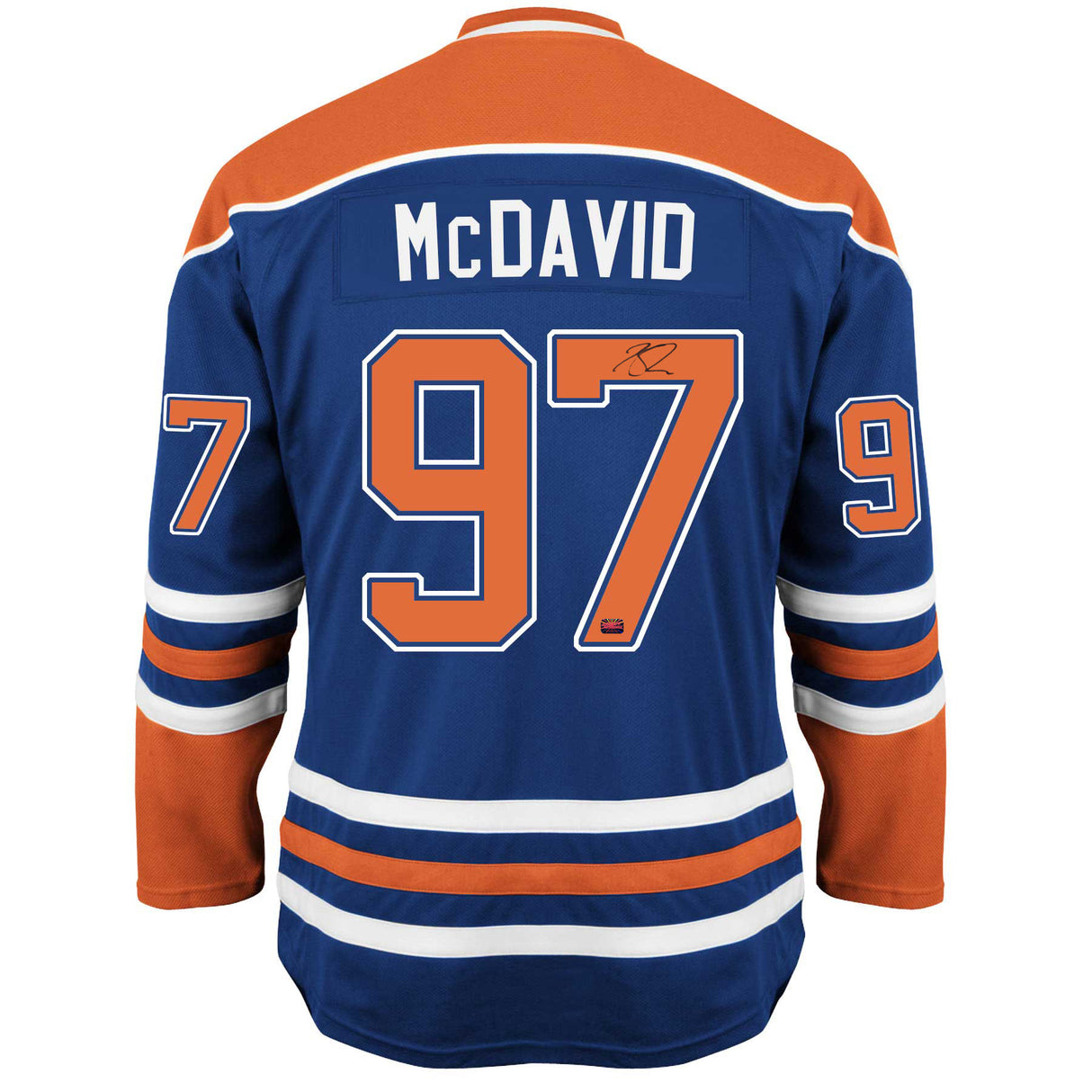 Connor McDavid Edmonton Oilers Blue Autographed