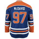 Connor McDavid Edmonton Oilers Blue Autographed