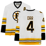 Bobby Orr Signed White Boston Bruins Heroes Of