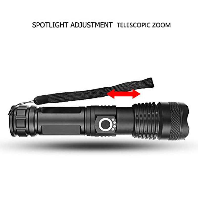 LED XHP50.2 Ultra Bright Most Powerful Flashlight USB Zoom Led Torch